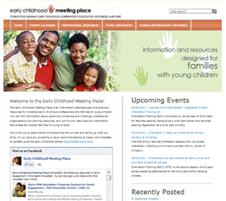 Early Childhood Meeting Place 
Screenshot